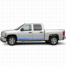 Bandes vinyle encadrées personnalisées pour porte et bas de caisse Chevrolet Silverado 1500 GMT900 2007-2013_5
