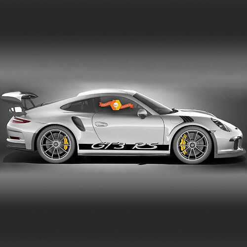 Autocollant Décalque Latéral Vinyle Bandes Droites GT3 RS pour Porsche 911