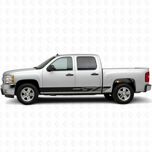Bandes en vinyle diagonales pour porte et panneau bas de caisse pour Chevrolet Silverado 1500 GMT900 2007-2013_2