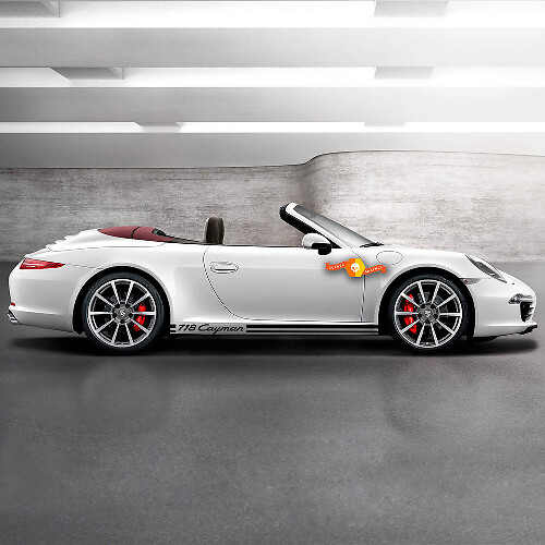 Autocollant Kit Bandes Latérales Porsche 718 Cayman Sticker
