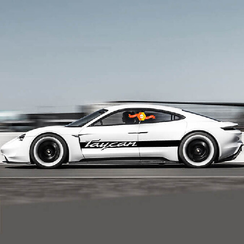 Autocollant Kit Bandes Latérales Porsche Taycan Sticker
