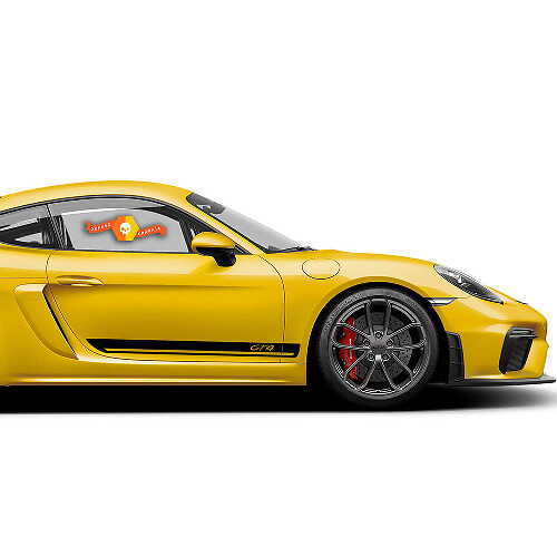 Autocollant Kit Bandes Latérales Porsche 718 Cayman GT4 Sticker
