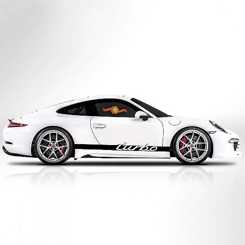 Kit de bandes latérales en vinyle style Turbo pour Porsche