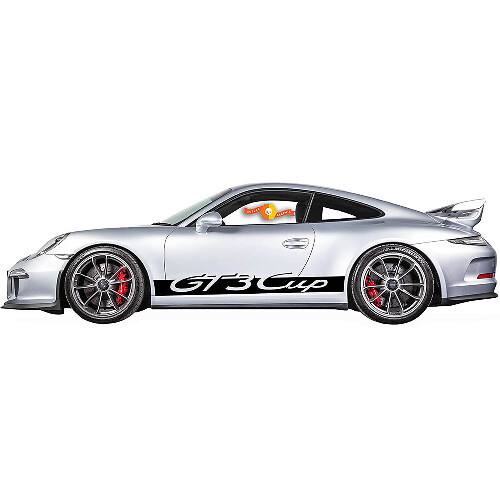 Autocollants en vinyle pour bas de caisse style GT3 Cup pour Porsche 911