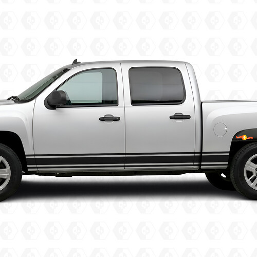 Bandes vinyles fines pour porte et panneaux bas de caisse pour Chevrolet Silverado 1500 GMT900 2007-2013_1