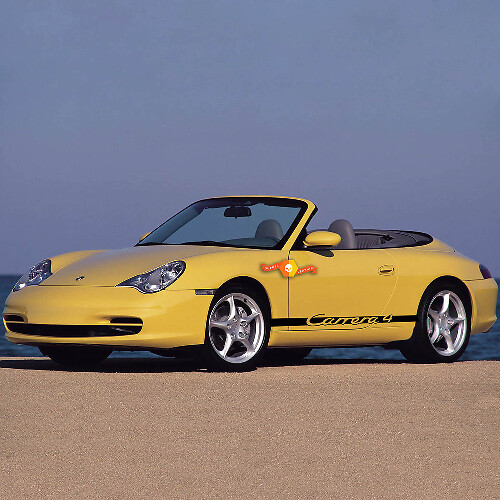 Autocollant Porsche Carrera 4 Rocker Panel Racing Side Stripes Sticker
