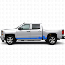 Bandes adhésives décoratives pour portes et bas de caisse Mountain Range pour Chevrolet Silverado 1500 K2XX 2014-2019_5