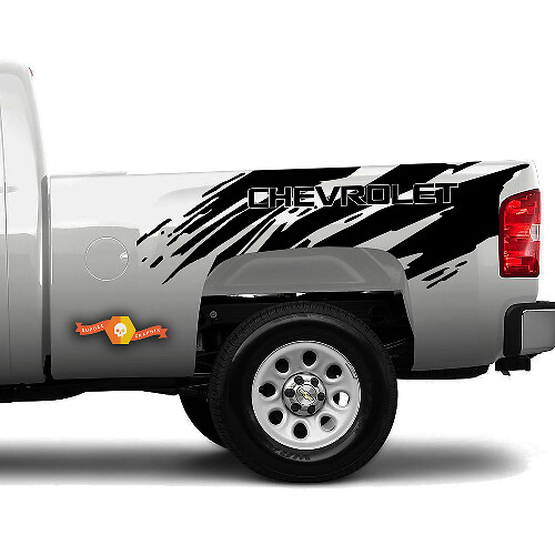 Set de décalcomanies en vinyle bande éclaboussée Chevrolet pour Chevy Silverado 2007-2018