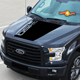 Pour Ford F-150 Center Hood Graphics Vinyl Stickers Truck Stickers 15-20
