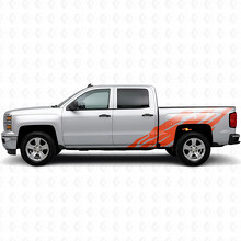 Bandes vinyles dentelées de long de caisse pour Chevrolet Silverado 1500 K2XX 2014-2019_4