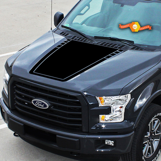 Pour Ford F-150 Center Hood Graphics Vinyl Stickers Truck Stickers 2015 - 2020
