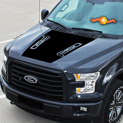 Autocollant en vinyle bande centrale de capot F150 pour camion musclecar