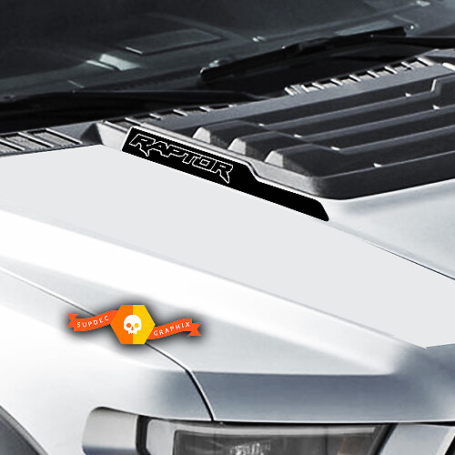 Autocollants en vinyle avec lettrage en relief pour capot de muscle car Raptor