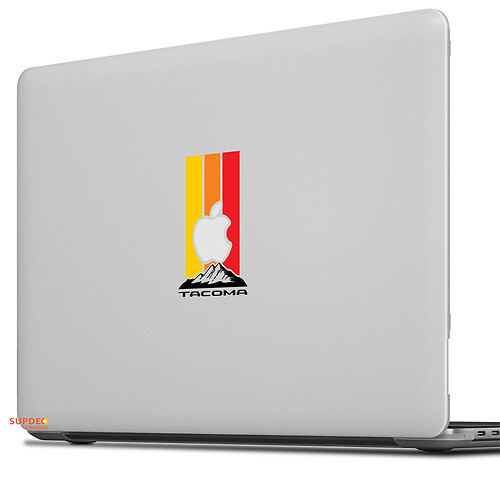 Autocollant de décalcomanie rétro Vintage Tacoma pour MacBook

