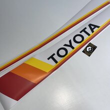 Toyota FJ Cruiser côté rétro vintage panneau à bascule rayures autocollant autocollant graphique
 4