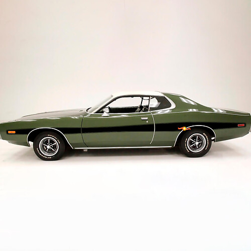 Autocollants latéraux rétro pour Dodge Charger 1973
