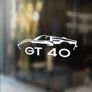 Ford GT 40 contour autocollant sticker mural graphique
