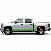 Bandes en vinyle angulaires éclairs pour portes et bas de caisse Chevrolet Silverado 1500 K2XX 2014-2019_6