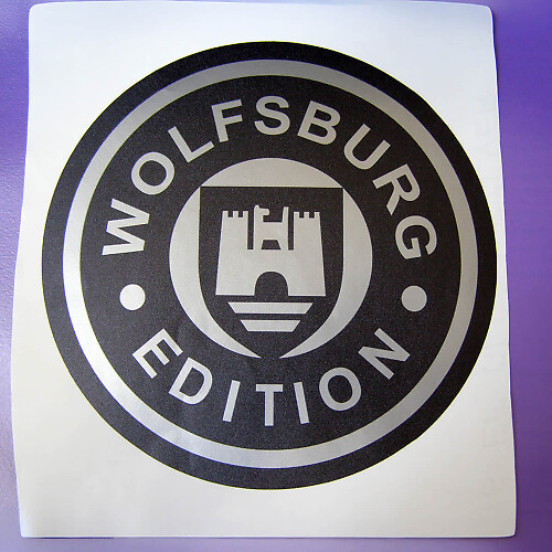 Autocollant vinyle Wolfsburg Edition pour Volkswagen