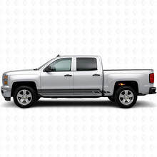 Autocollants en vinyle superposés pour portes et bas de caisse Chevrolet Silverado 1500 K2XX 2014-2019_2