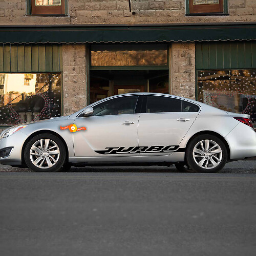 Autocollants en vinyle à rayures pour panneau à bascule Racing Turbo pour Buick 2014 regal
