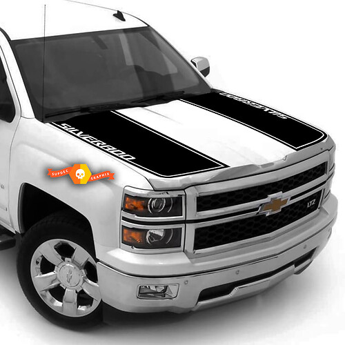 Z71 2007 - 2013 Chevy Silverado Hood Stripe Autocollants Rallye 2 Styles 2500
