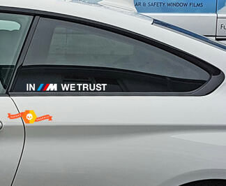 Dans ///M We Trust BMW M Power M Performance autocollants drôles en vinyle
