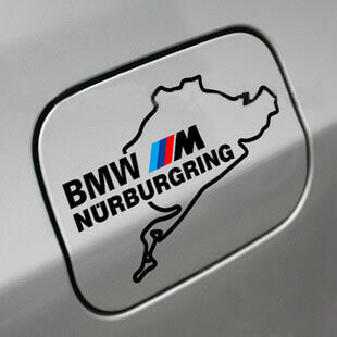 Décalcomanie en vinyle de trappe à carburant style M Nurburgring pour BMW