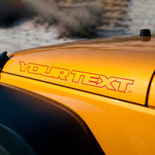 Paire d'autocollants vinyle avec texte contour personnalisé pour capot de Jeep Wrangler_3