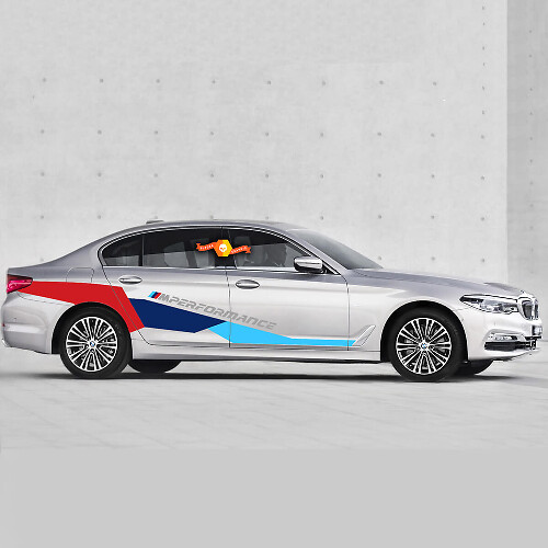 BMW M Power M Performance Huge Side Nouveaux autocollants en vinyle pour BMW série 5 G30 M5 F90
