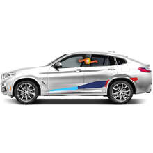 Kit d'autocollants en vinyle bande latérale BMW M Performance pour BMW X5 X6 G05 G06 F95 F96_2