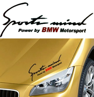 Sports Mind Power par BMW Motorsport 330 335 530 Autocollant autocollant em
