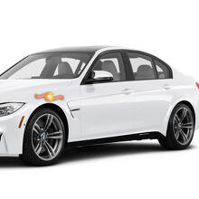 Autocollant en vinyle bande latérale style M Performance pour BMW M3 F80, paire_2