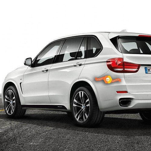 2 autocollants de jupe latérale BMW M Performance pour M5 F15 X5 F16 X5
