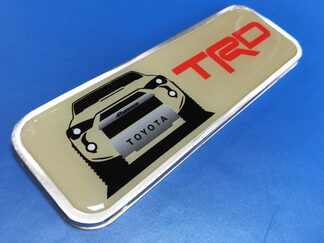 TRD 4Runner – badge métallique en aluminium, emblème latéral de lit en aluminium
