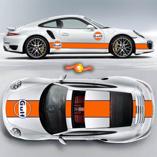 Superbes rayures Porsche GULF Racing pour Carrera Cayman Boxster ou n'importe quelle Porsche
