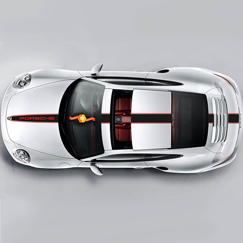 Porsche Racing Stripes Bandes Racing Edition bicolores ou n'importe quelle Porsche #2
