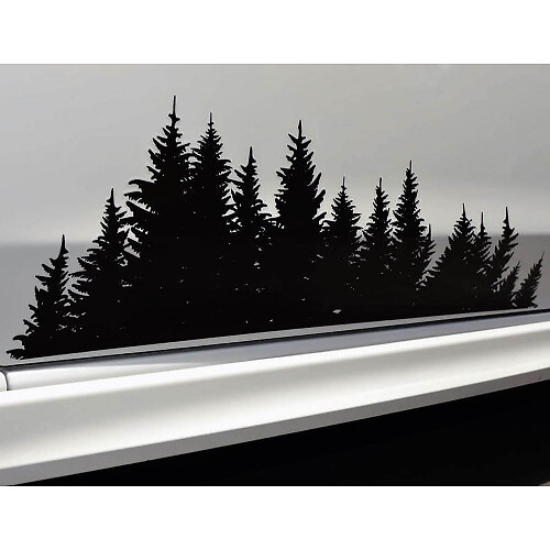 Ensemble d'autocollants en vinyle côté porte style forêt pour Subaru Crosstrek