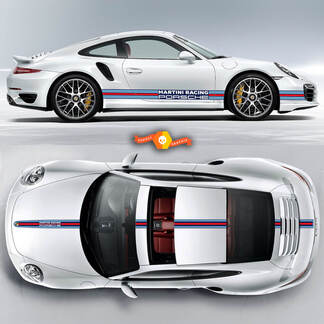 Porsche Martini Racing Stripes pour Carrera Cayman Boxster ou tout kit complet Porsche
