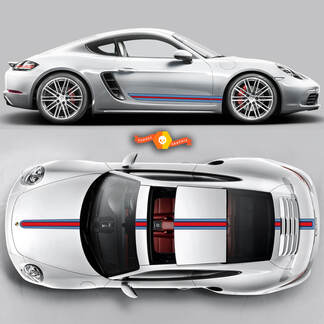 Porsche Martini Racing Stripes pour Carrera Cayman Boxster ou tout kit complet Porsche #2
