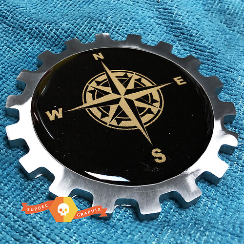 Badge universel Compass en aluminium métallique pour Jeep Wrangler
