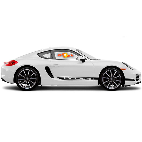 Porsche Cayman R Boxster Bandes latérales unicolores Ou Toute Porsche
