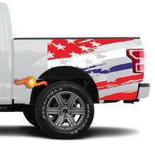Lit de camion drapeau américain COULEURS Autocollants en vinyle Décalcomanies
 2