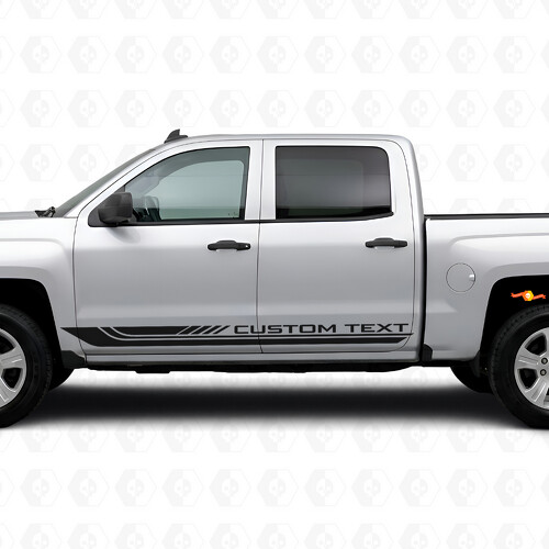 Bande adhésive personnalisée pour cadre de porte et panneau latéral pour Chevrolet Silverado 1500 K2XX 2014-2019_1