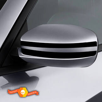 Dodge Charger Mirror Decal Sticker bande graphique s'adapte aux modèles 2011-2016
