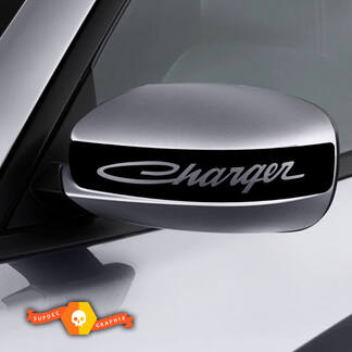 Dodge Charger Mirror Decal Sticker Charger Retro graphiques s'adapte aux modèles 2011-2016

