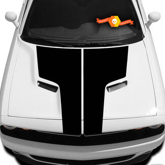 Dodge Challenger Hood T Decal Sticker Capot graphique s'adapte aux modèles 09 - 14
