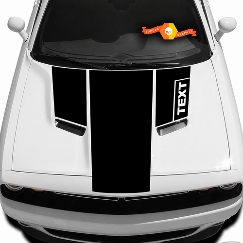 Autocollant graphique personnalisé pour capot T pour Dodge Challenger 9735