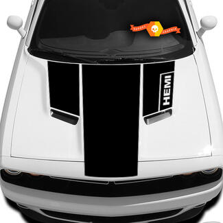 Dodge Challenger HEMI Hood T Sticker Graphics s'adapte aux modèles 09 - 14
