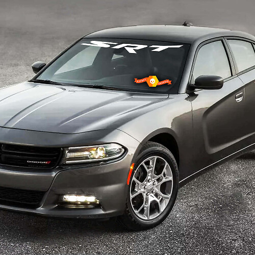 Autocollant vinyle SRT pour pare-brise Dodge Charger 2011-2016